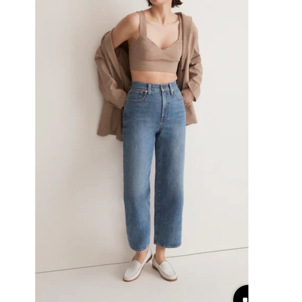 Madewell Wide Leg Cropped Denim Jeans 27